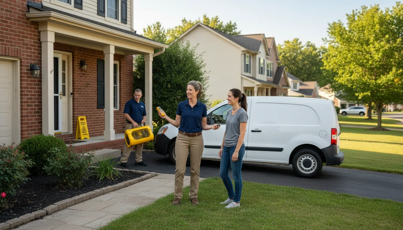 Residential water damage restoration in Cambridge, NE